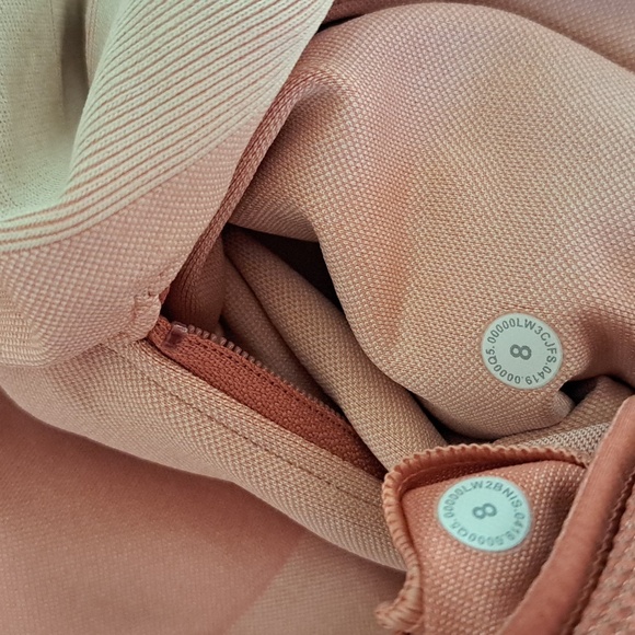 Lululemon Ebb to Train Bra Tight Jacket Abstract set 3 pieces Coral Set - Picture 11 of 17